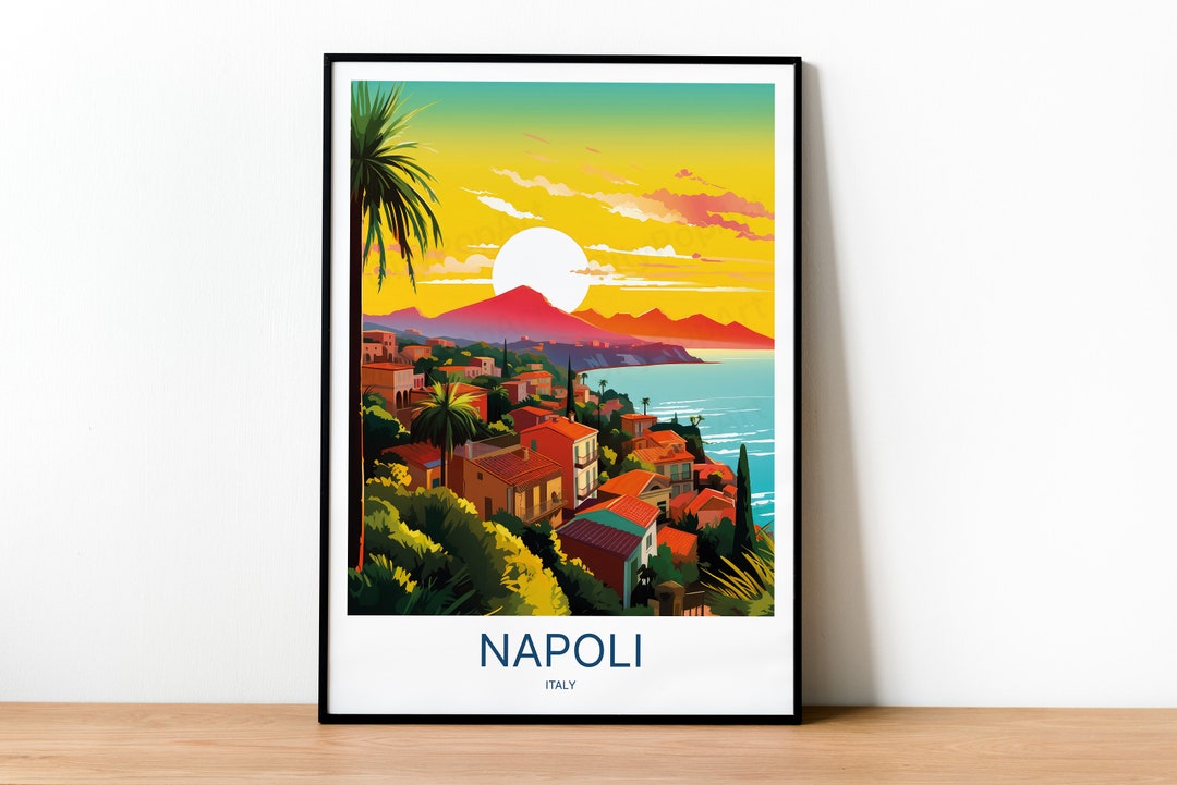 Napoli Italy Travel Print Wall Art Naples Italy Posters Wedding Gift