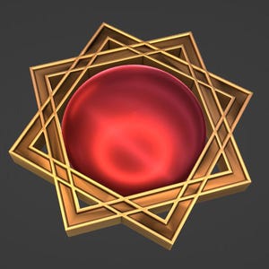 Sun amulet STL for 3d printing DIGITAL FILE