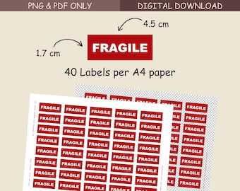 Adesivi etichetta fragile