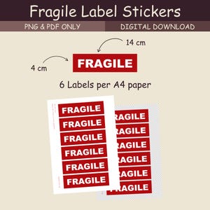Fragile Label Stickers
