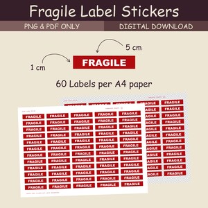 Fragile Label Stickers