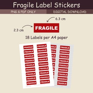 Fragile Label Stickers