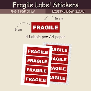 Fragile Label Stickers