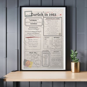 Cartel de cumpleaños 1953.