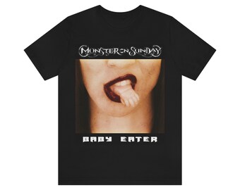 Baby Eater Alternative Album Cover, Atheist Agnostic Godless T-Shirt, Non-religious Anti-religious Skeptic Shirt, Funny Humorous Cool Tee
