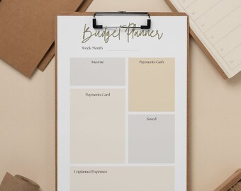 Minimalistic Budget Planner/Simple finances tracker