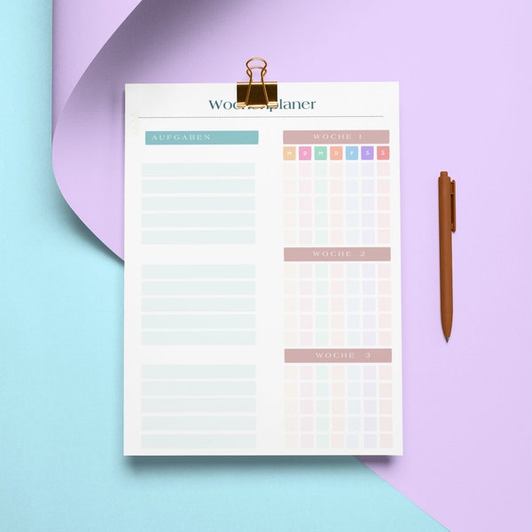Wochenplan/Gewohnheiten Tracker