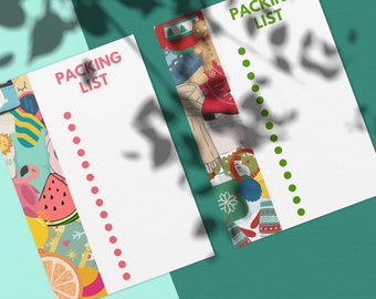 Simple Packing List with summer & winter design