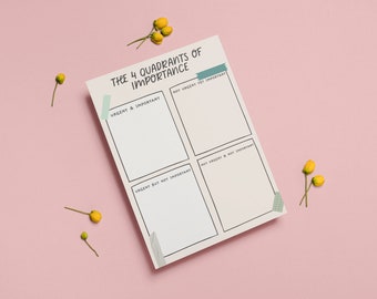 The 4 Quadrants of importance List