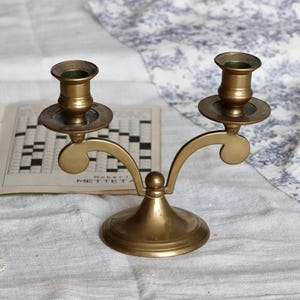 Vintage Brass Candle Holder - Antique Gold Candle Holder - Vintage Centerpiece - Classic Style - Warm Home