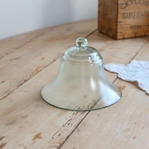 Antique glass garden cloche - Protective cloche for seedlings - Garden accessory - French country decoration