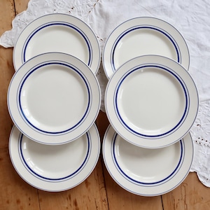 Vintage french bistro plates - Etsy 日本