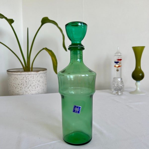 Carafe vintage cristal et bouchon Artistiche Cristallerie Decorate