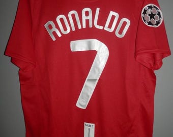 Maglia retrò del Manchester United - Finale Champions League 2008 - Ronaldo 7