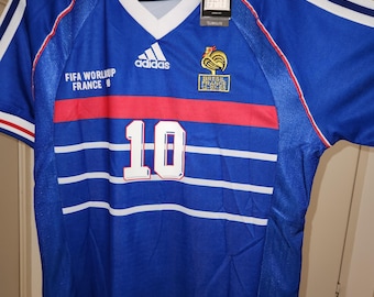 maillot zidane 1998 france size M