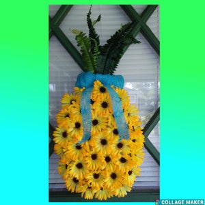 Pineapple Custom Door Wreath