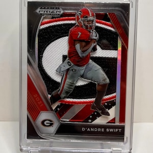 D'Andre Swift Univ of Georgia Custom Made Football Patch Card Art