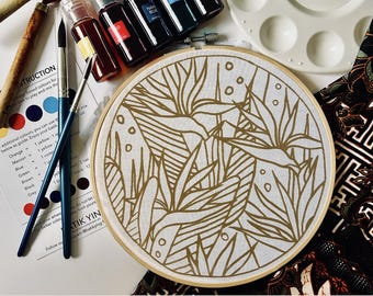 Batik DIY Kit - Bird of Paradise