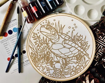 Batik DIY Kit - Sea Turtle