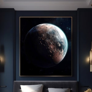Druckbare digitale Kunst | Planetenillustration | Kosmos und Universum | Hohe Auflösung (300dpi) | Digitale Kunst | Sofortdownload