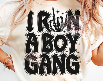 Boy Mom SVG: I Run A Boy Gang Design (Digital Download)