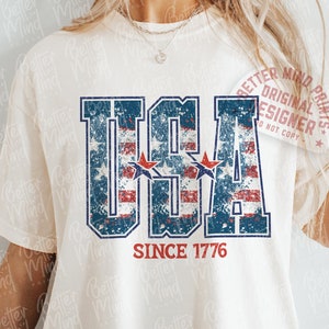USA Since 1776 PNG: 4th of July Shirt Design (Digital Download)