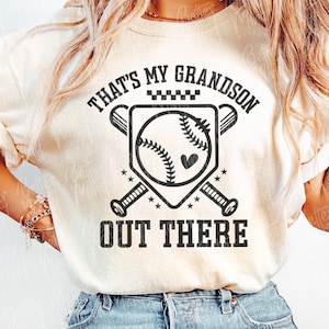 Thats My Grandson Out There SVG PNG, Baseball Grandma Svg, Baseball ...