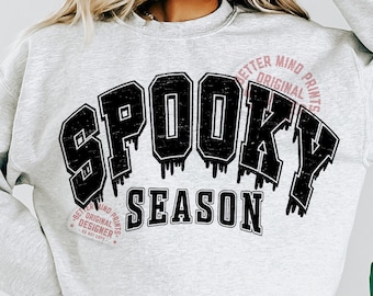 Retro Spooky Season PNG: Distressed Halloween Design (Digital Download)