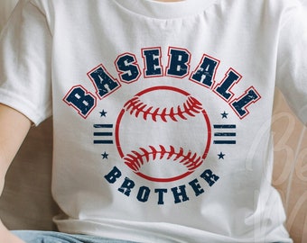 Baseball Brother SVG: Diseño de camiseta de fan, archivo de corte Cricut (descarga digital)