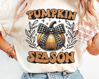 La saison des citrouilles PNG : Sublimation d'automne (téléchargement numérique)