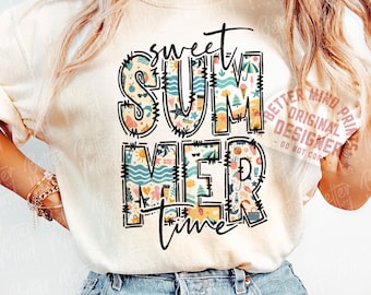 Zoete zomertijd PNG Zomersublimatie Zomer PNG Retro PNG Sublimatieontwerp Dames zomersublimatie Digitale download