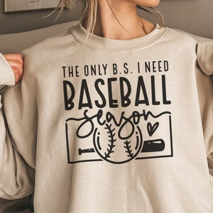Baseball Season SVG, PNG Eps and Dfx Files, Instant Download for Cricut, The Only BS I Need is Baseball Season svg, Baseball Shirt Svg