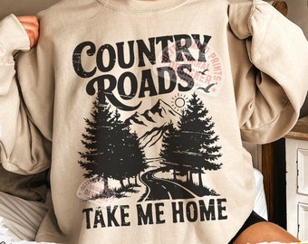 Retro Country Roads SVG: Farmhouse Design (Digital Download)
