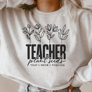 Los maestros plantan semillas que crecen para siempre svg / camisas de maestro svg / mejor maestro svg / archivos de corte cricut / descarga digital / cita escolar svg