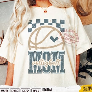 Volleyball Mom SVG: Game Day Shirt Design (Digital Download)
