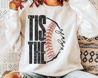 Tis The Season PNG, Baseball Season PNG, Softball Season PNG, Sports Png, Softball Season, Baseball Vibes, Checked Baseball  Sublimation