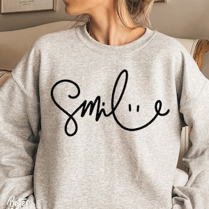 Smile SVG PNG, Be Kind Svg, Motivational Svg, Girly Svg, Inspirational, positive, Happy Face Eyes Design - Digital Download svg & Png
