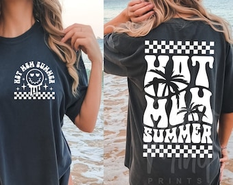 Hot Mom Summer SVG: Beach Vibes Cut Files (PNG, PDF)