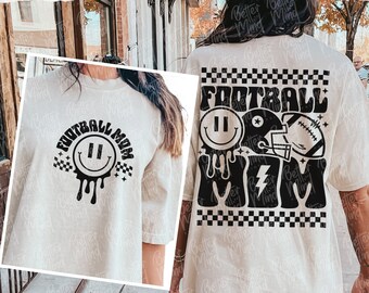 Retro Football Mom SVG PNG: Game Day Design (Digital Download)