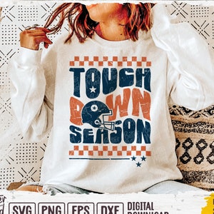 Football Season Svg, Touchdown Season SVG PNG, Touchdown SVG, Football T-Shirts Design, Sports Mom Svg, Football Shirt Svg, Game Day Svg
