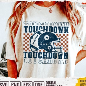 Touchdown SVG PNG, Touchdown Saison SVG, Fußball Mom SVG, Fußball Shirt SVG, Sport Mom SVG, Fußball Saison svg, Spieltag svg
