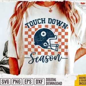 Touchdown Svg, Touchdown Season Svg, Football Mom Svg, Sports Mom Svg, Game Day Svg, Touchdown Png, arquivos SVG da temporada de futebol para Cricut