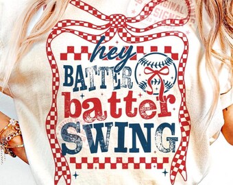 Retro Baseball Batter Swing PNG: Game Day Design (Digital Download)