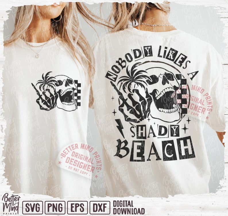 Shady Beach Skeleton SVG PNG: Funny Summer Design (digital Download) - Etsy