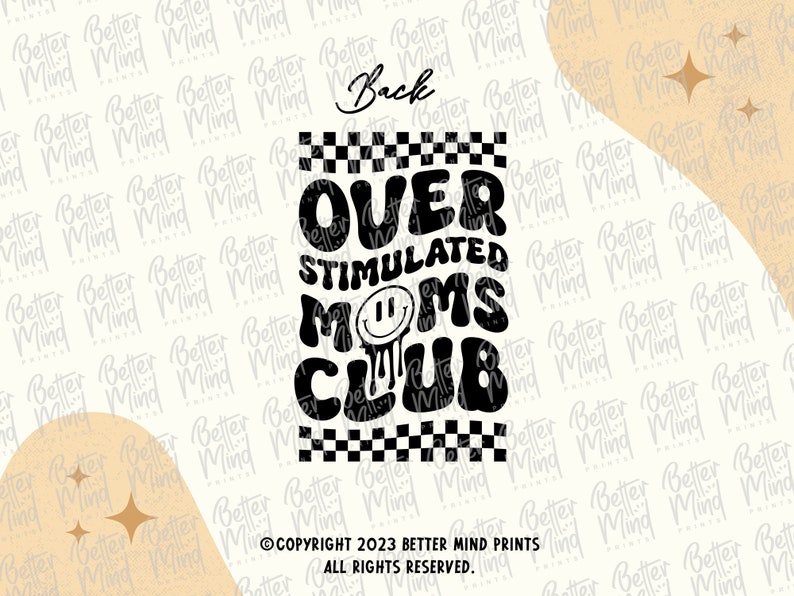 Clube de Mães Superestimuladas SVG PNG: Design de Vida de Mãe Moderno (Download Digital) imagem 5