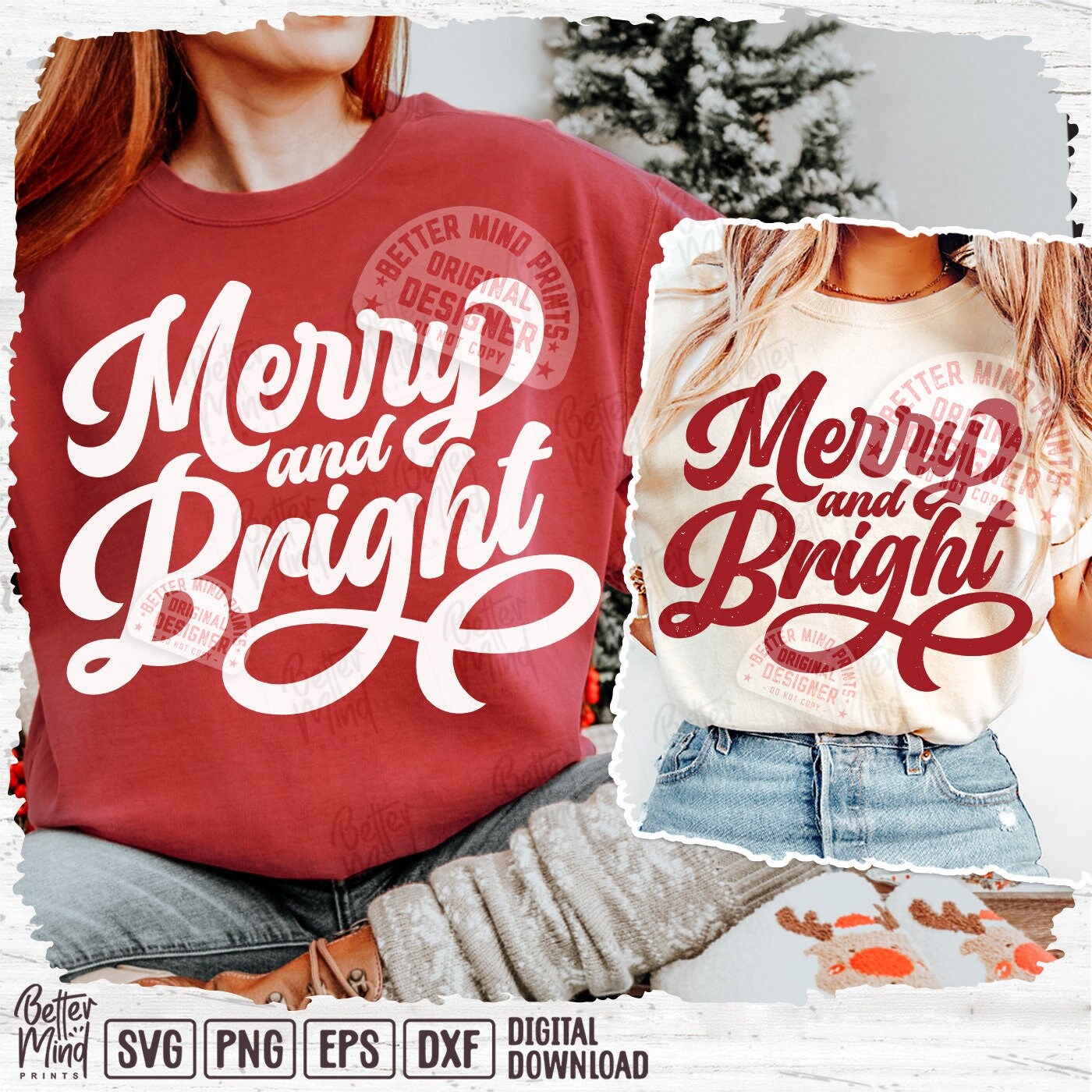 Merry Bright Svg
