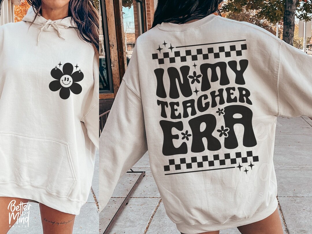 In My Teacher Era SVG PNG, in My Era Svg, Teacher Svg, Retro Teacher