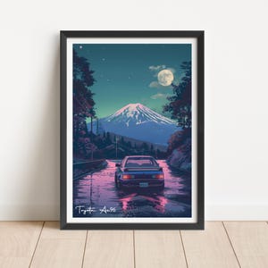 Toyota AE86 Poster | AE86 Art Print | AE86 Print | Toyota AE86 poster | Car Print | Giclée Print | Automotive Art | Wall Art Print |
