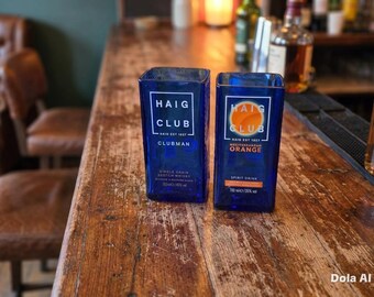 Haig Whisky Upcycle Bottle Drinking Glass (Vase)
