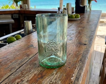 Bacardi Rum Upcycled Bottle Drinking Glass
